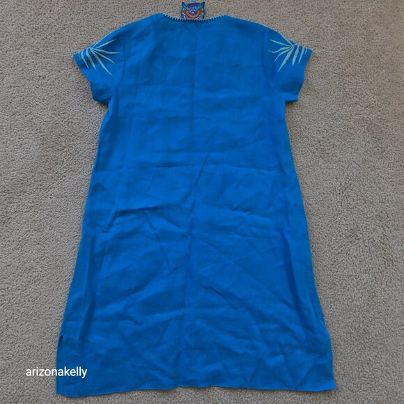 NWOT Johnny Was Nohea Linen Dress Embroidered XXS - Picture 12 of 12